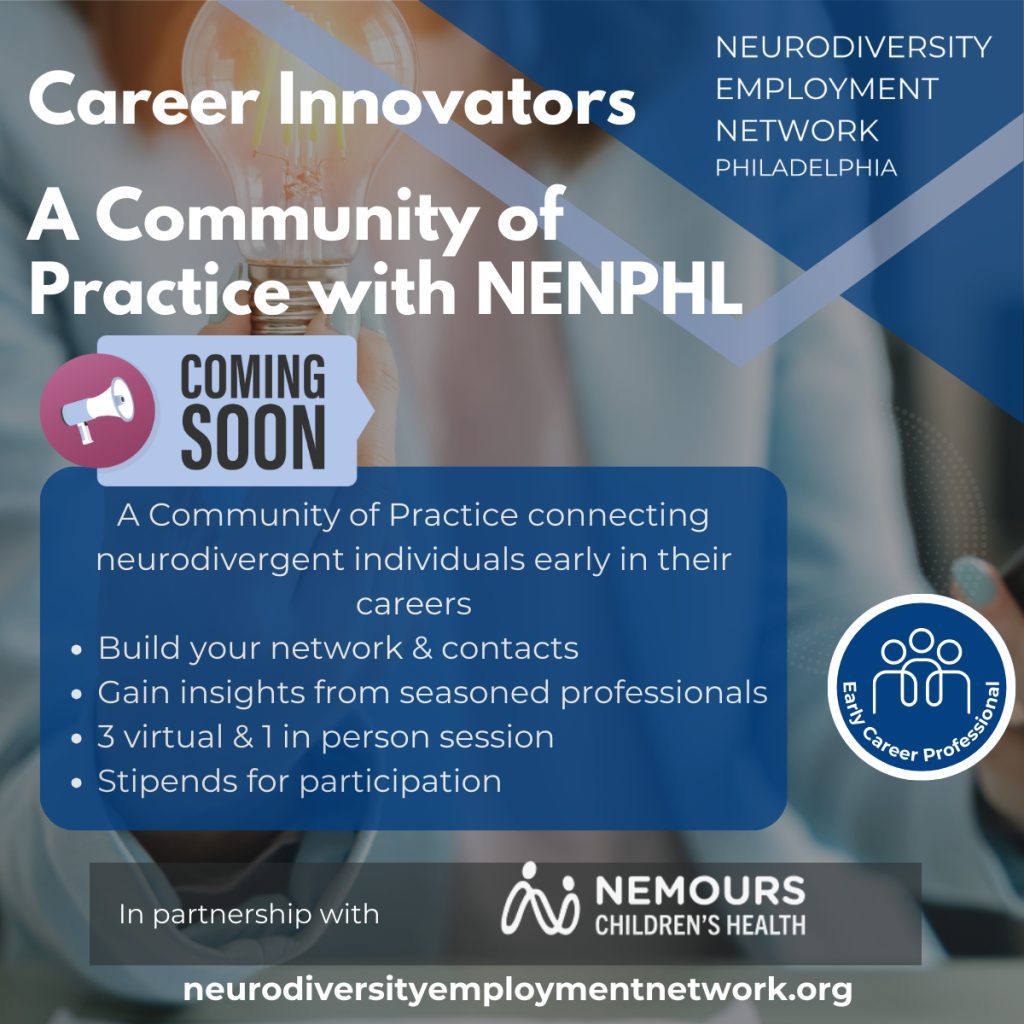 Infographic announcing the future launch of Career Innovators Community of Practice