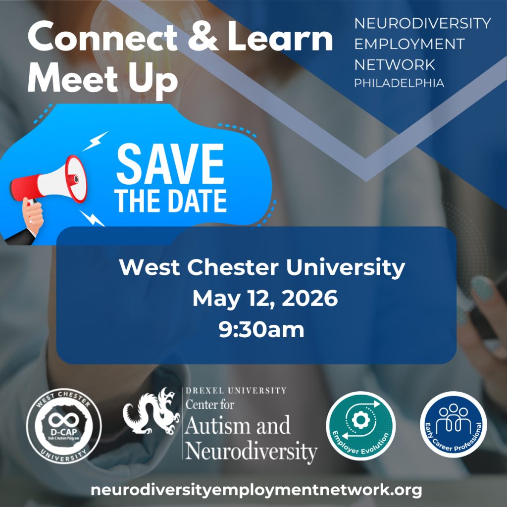 Infographic announcing the date, time, and location of the Connect and Learn Meetup